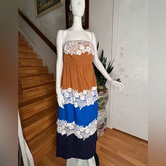 Anthropologie Vineet Bahl Colorblock Maxi Dress - Picture 4 of 6